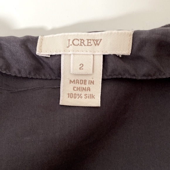 JCREW Silk Top with Fringe Neck Details - Picture 6 of 6